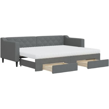 Ausziehbares Tagesbett mit Schubladen und Schlafsofa-Funktion, 80 ¡Á 200 cm