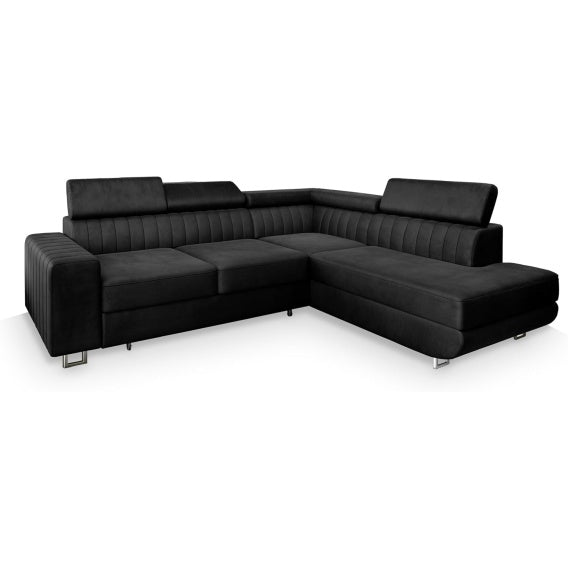 Ecksofa in L-Form mit Schlaffunktion und Bettkasten